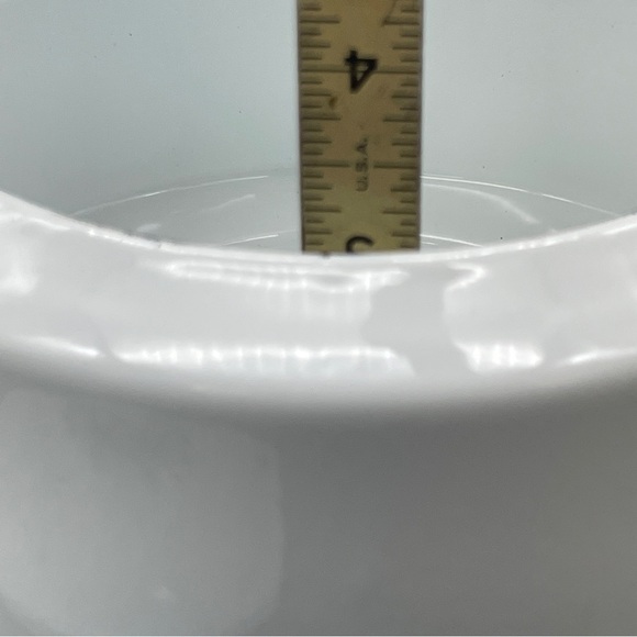 Dansk Enamelware Fondue Pot Saucepan White Teak Handle - Picture 9 of 12